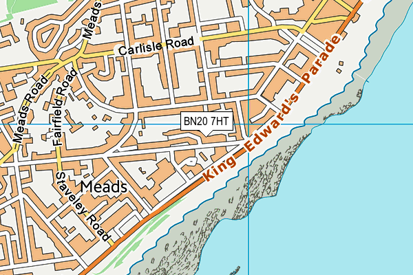 BN20 7HT map - OS VectorMap District (Ordnance Survey)