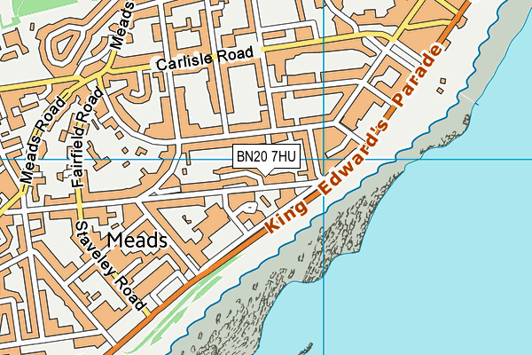 BN20 7HU map - OS VectorMap District (Ordnance Survey)