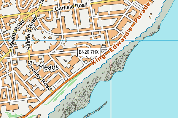 BN20 7HX map - OS VectorMap District (Ordnance Survey)