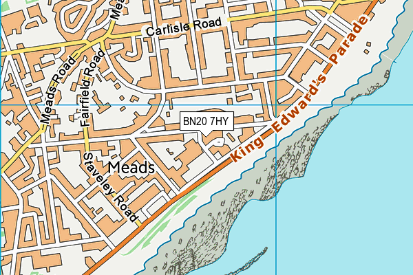 BN20 7HY map - OS VectorMap District (Ordnance Survey)