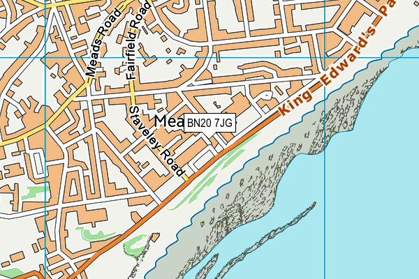 BN20 7JG map - OS VectorMap District (Ordnance Survey)