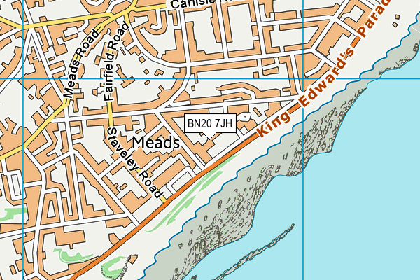 BN20 7JH map - OS VectorMap District (Ordnance Survey)