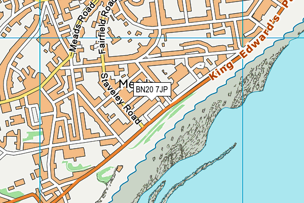 BN20 7JP map - OS VectorMap District (Ordnance Survey)