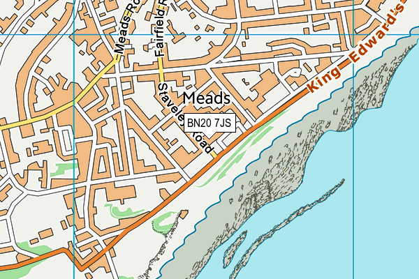 BN20 7JS map - OS VectorMap District (Ordnance Survey)