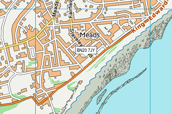 BN20 7JY map - OS VectorMap District (Ordnance Survey)