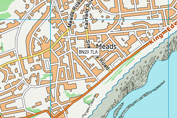 BN20 7LA map - OS VectorMap District (Ordnance Survey)