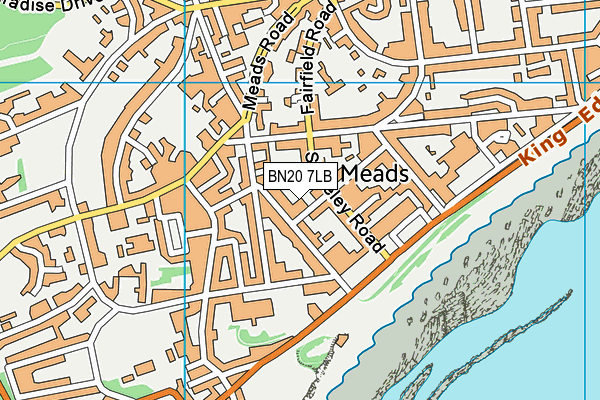 BN20 7LB map - OS VectorMap District (Ordnance Survey)