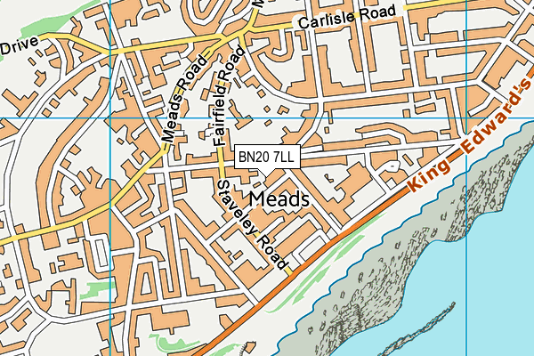 BN20 7LL map - OS VectorMap District (Ordnance Survey)