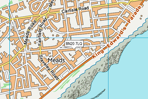 BN20 7LQ map - OS VectorMap District (Ordnance Survey)