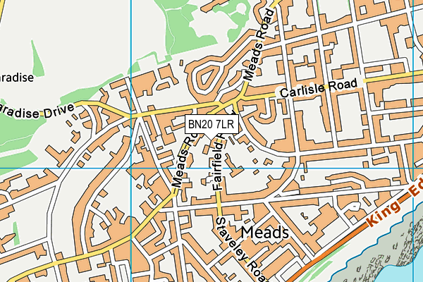 BN20 7LR map - OS VectorMap District (Ordnance Survey)