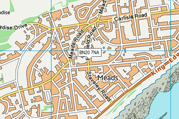 BN20 7NA map - OS VectorMap District (Ordnance Survey)