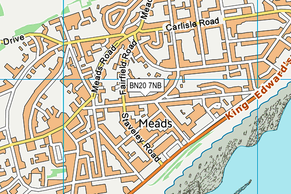 BN20 7NB map - OS VectorMap District (Ordnance Survey)