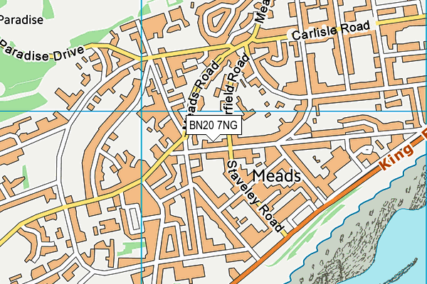 BN20 7NG map - OS VectorMap District (Ordnance Survey)
