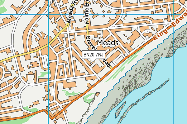 BN20 7NJ map - OS VectorMap District (Ordnance Survey)