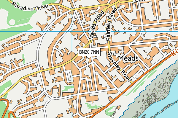 BN20 7NN map - OS VectorMap District (Ordnance Survey)