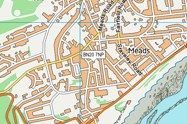 BN20 7NP map - OS VectorMap District (Ordnance Survey)