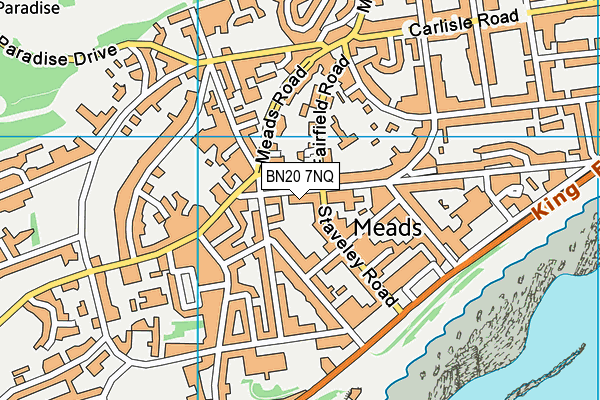 BN20 7NQ map - OS VectorMap District (Ordnance Survey)
