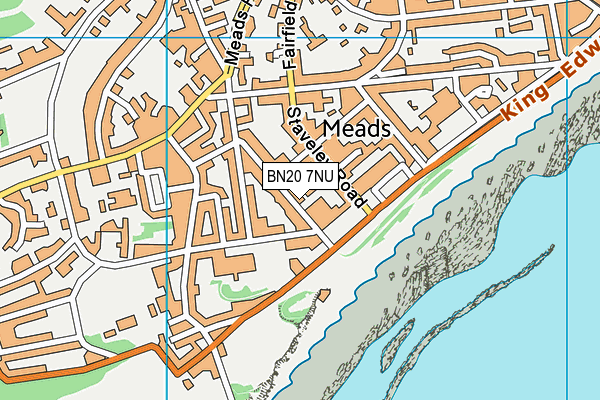 BN20 7NU map - OS VectorMap District (Ordnance Survey)