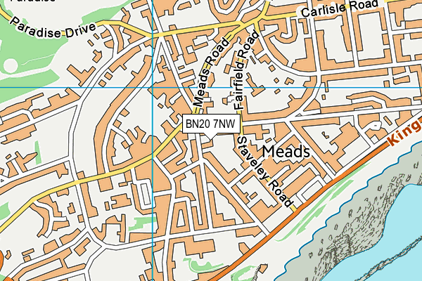 BN20 7NW map - OS VectorMap District (Ordnance Survey)