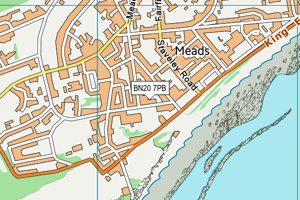 BN20 7PB map - OS VectorMap District (Ordnance Survey)