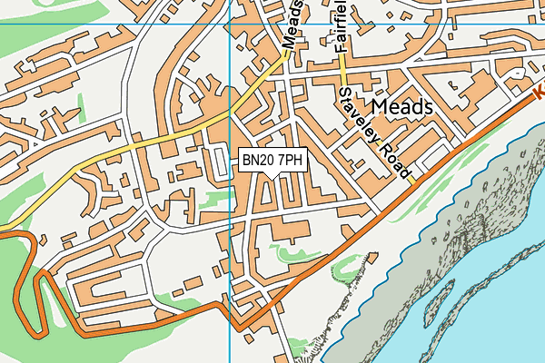 BN20 7PH map - OS VectorMap District (Ordnance Survey)