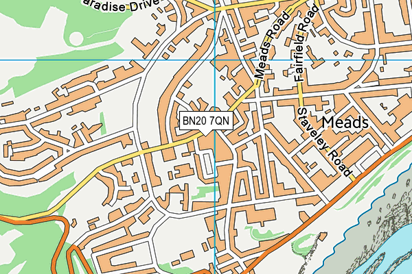 BN20 7QN map - OS VectorMap District (Ordnance Survey)