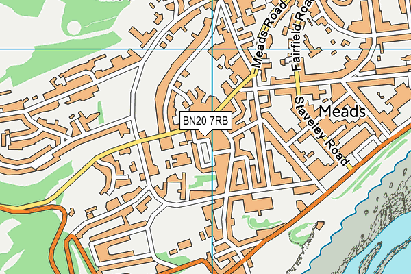BN20 7RB map - OS VectorMap District (Ordnance Survey)