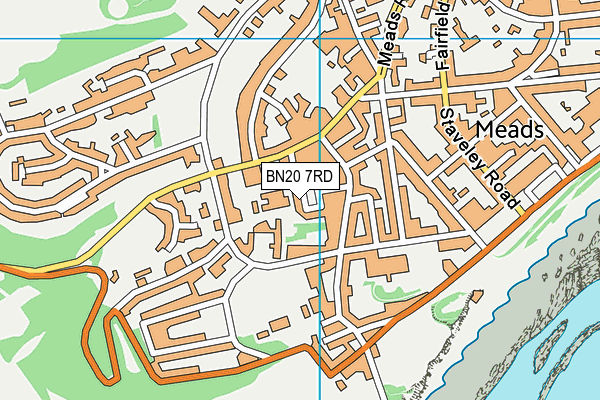 BN20 7RD map - OS VectorMap District (Ordnance Survey)
