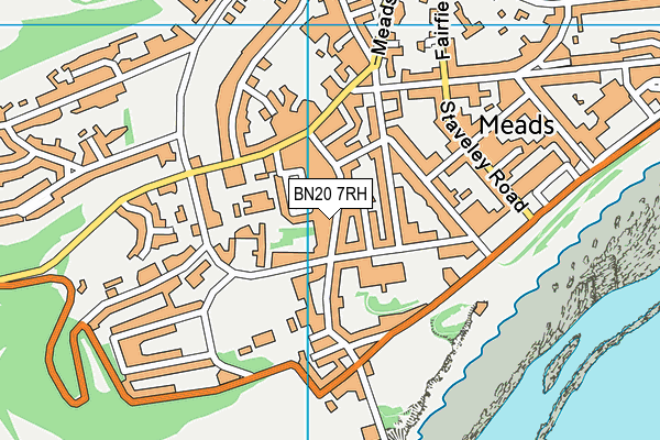 BN20 7RH map - OS VectorMap District (Ordnance Survey)