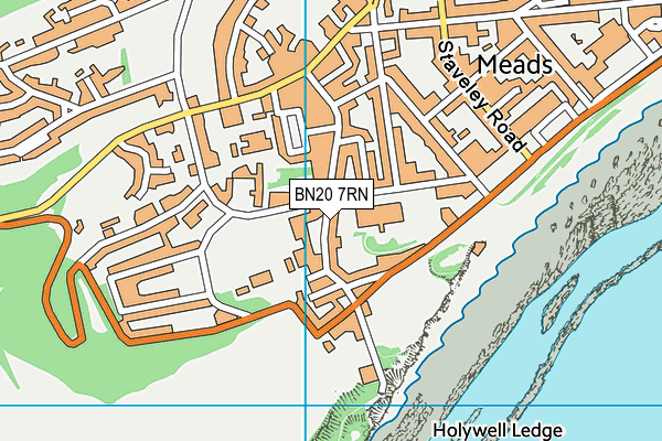 BN20 7RN map - OS VectorMap District (Ordnance Survey)