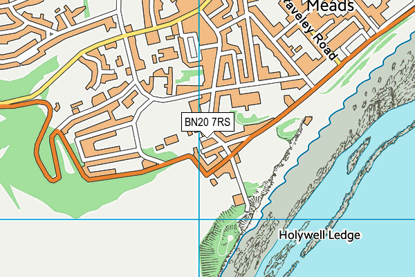 BN20 7RS map - OS VectorMap District (Ordnance Survey)