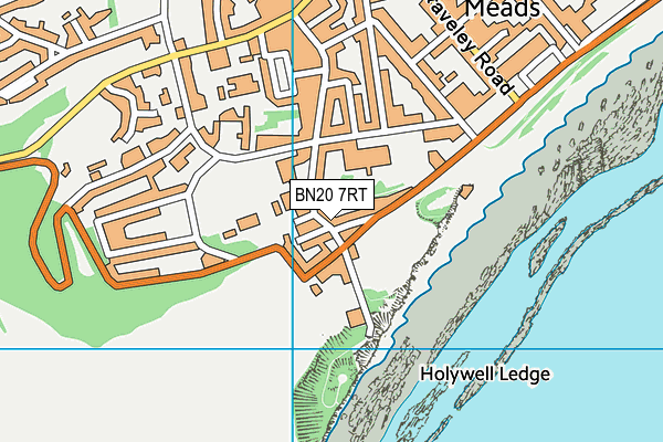 BN20 7RT map - OS VectorMap District (Ordnance Survey)
