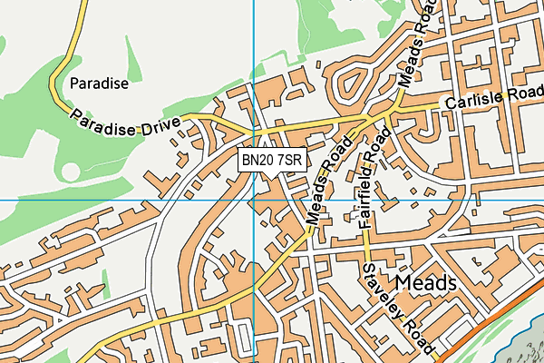 University Of Brighton Sports Centre map (BN20 7SR) - OS VectorMap District (Ordnance Survey)