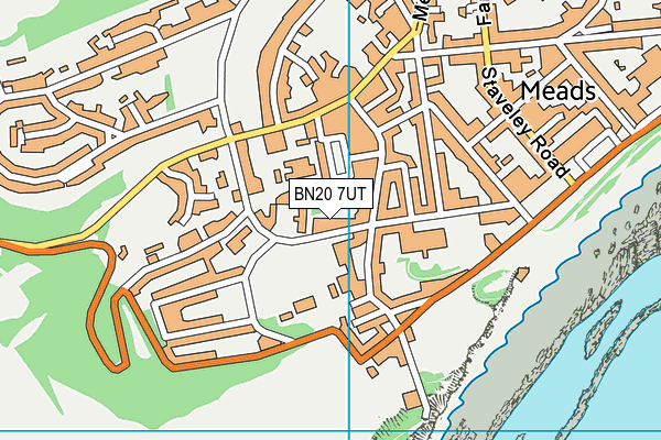 BN20 7UT map - OS VectorMap District (Ordnance Survey)