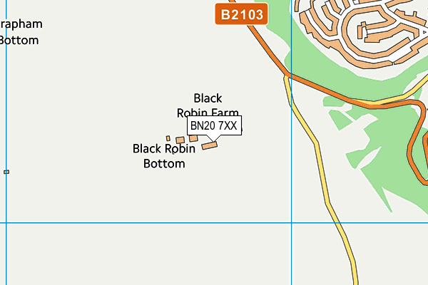 BN20 7XX map - OS VectorMap District (Ordnance Survey)