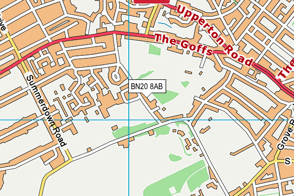 Gildredge House map (BN20 8AB) - OS VectorMap District (Ordnance Survey)