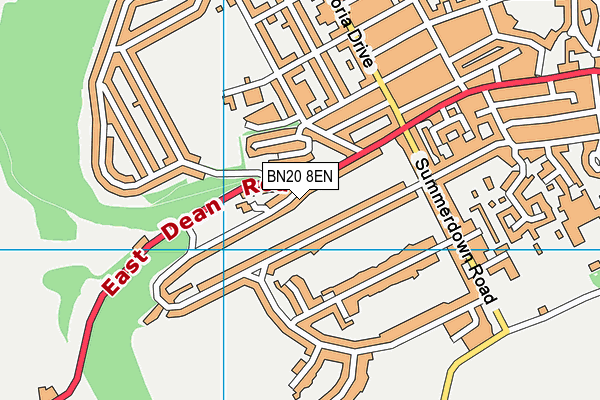 BN20 8EN map - OS VectorMap District (Ordnance Survey)