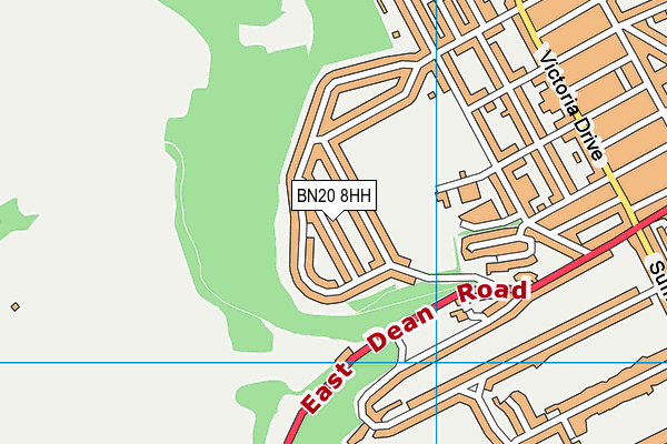 BN20 8HH map - OS VectorMap District (Ordnance Survey)