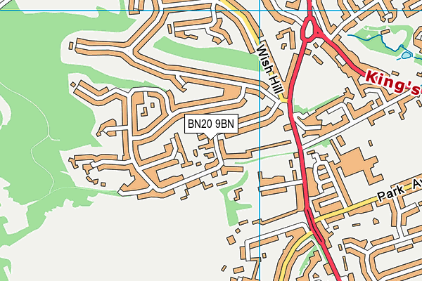 BN20 9BN map - OS VectorMap District (Ordnance Survey)