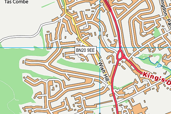 BN20 9EE map - OS VectorMap District (Ordnance Survey)