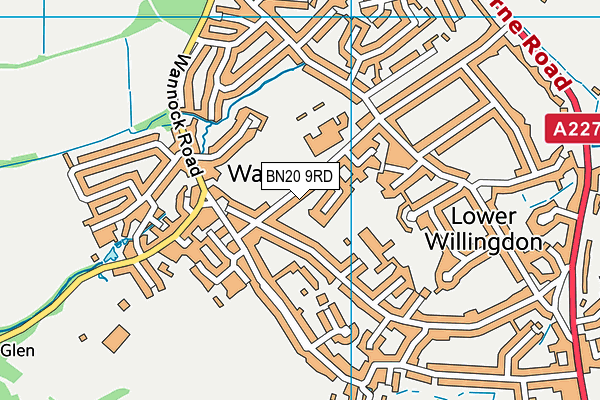 BN20 9RD map - OS VectorMap District (Ordnance Survey)