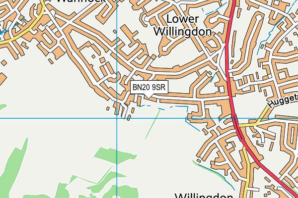 BN20 9SR map - OS VectorMap District (Ordnance Survey)