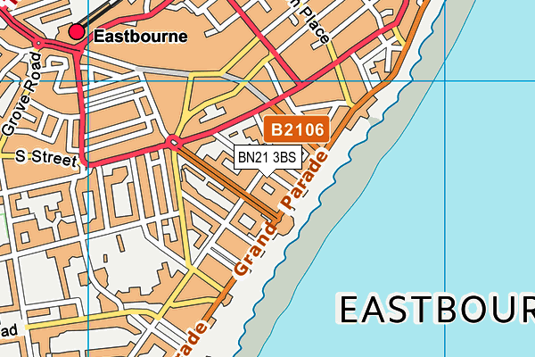 Map of THE GUESTHOUSE EAST LIMITED at district scale