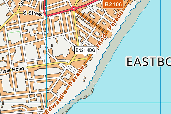 BN21 4DG map - OS VectorMap District (Ordnance Survey)