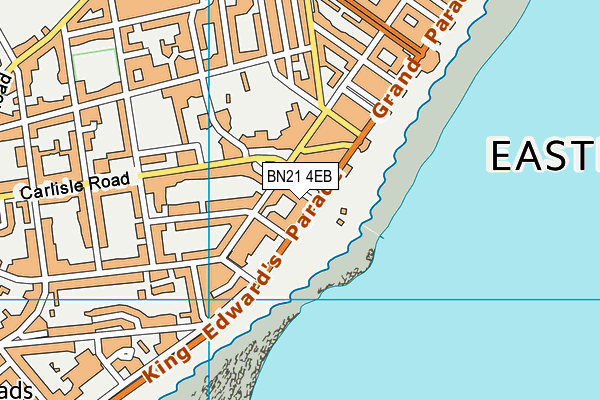 BN21 4EB map - OS VectorMap District (Ordnance Survey)