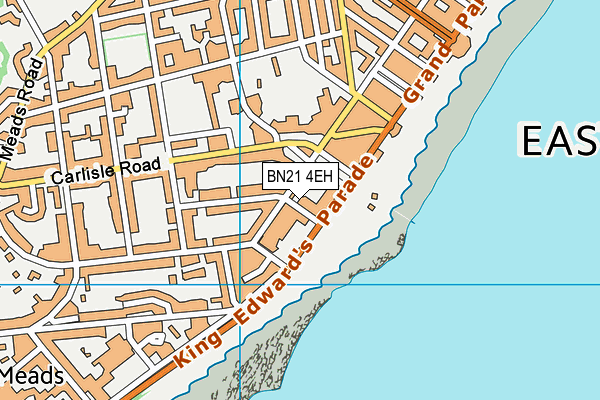 BN21 4EH map - OS VectorMap District (Ordnance Survey)