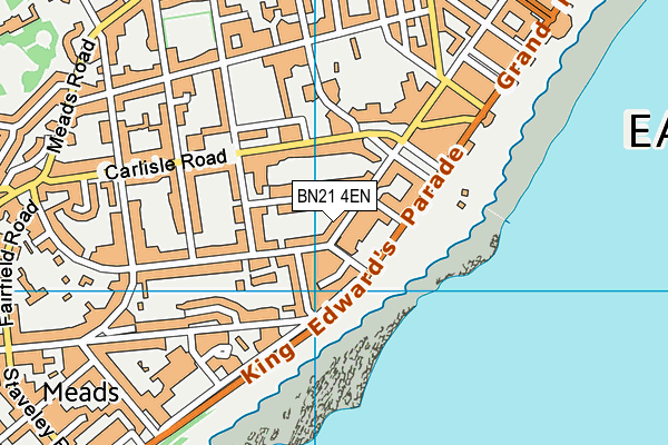 BN21 4EN map - OS VectorMap District (Ordnance Survey)