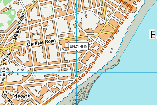 BN21 4HN map - OS VectorMap District (Ordnance Survey)