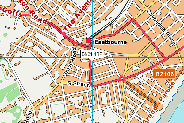 Map of 51 UPPERTON GARDENS (EASTBOURNE) LIMITED at district scale