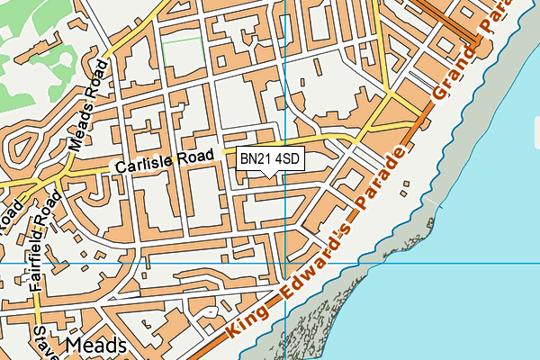 BN21 4SD map - OS VectorMap District (Ordnance Survey)